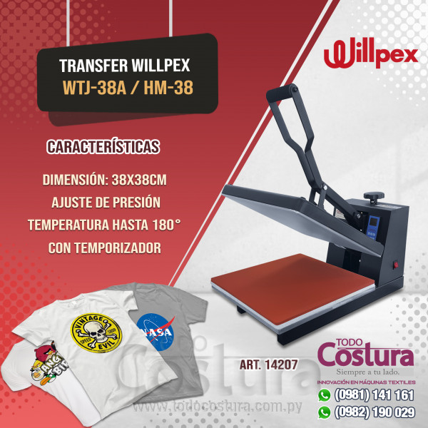TRANSFER (38X38 CM) WILLPEX WTJ-38A / HM-38